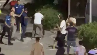 Adıyaman'da hastane bahçesi savaş alanına döndü