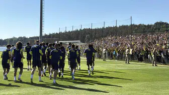 Düzce’de Fenerbahçe izdihamı yaşandı