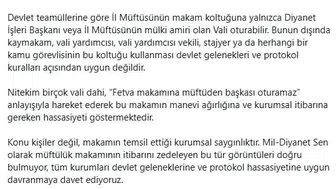Sinop Müftülüğünde koltuk krizi