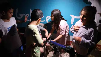 Tarihi Zerzevan Kalesi çocukları yıldızlarla buluşturdu