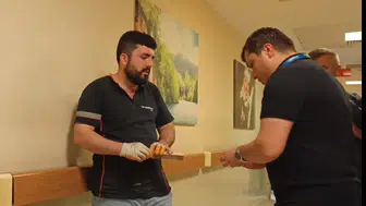 İnegöl'de mobilya atölyesinde talihsiz kaza