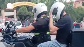 Trabzon'da sınav telaşına polis müdahalesi