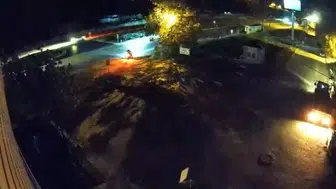 Tokat’ta motosiklet kazası güvenlik kamerasına yansıdı