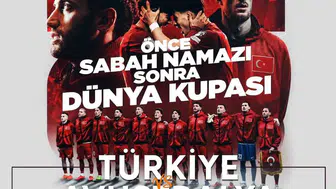 Kayseri Talas'ta sabah namazı ve milli maç coşkusu birleşiyor
