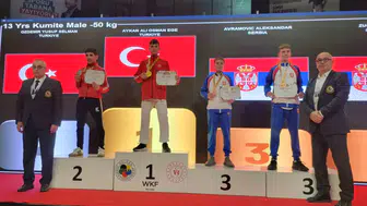 Darıcalı genç karateciler Balkan şampiyonasında zirveye çıktı