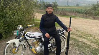 Satılığa çıkardığı motorla kaza yaptı