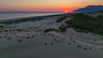 Patara Kum Tepeleri gün batımı için yeni çekim noktası oldu