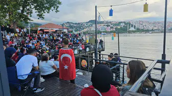 Zonguldak Limanı'nda milli maç heyecanı hüsranla bitti
