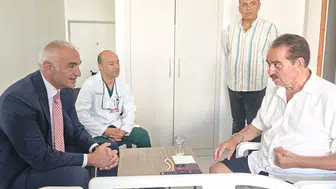 Bakan Ersoy Ankara'da İbrahim Tatlıses'i ziyaret etti