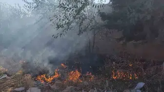 Hatay Hassa’da bahçelik alanda korkutan yangın