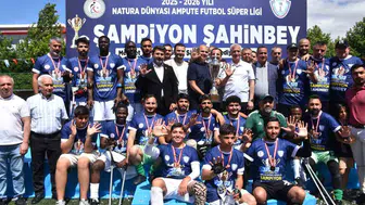 Şahinbey Ampute Futbol Takımı ligi zirvede bitirdi