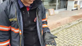 Çankırı'da bulunan yavru yarasa veteriner kontrolüne alındı