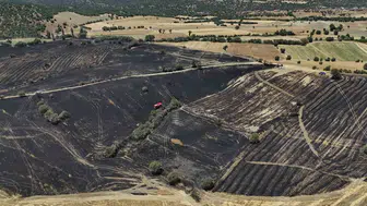 Uşak’ta hasat vakti yangın kabusu