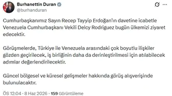 Venezuela Başkan Vekili Rodriguez bugün Ankara’ya geliyor