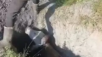 İnegöl'de definecilerin açtığı çukur tehlike saçıyor