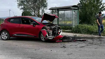 Sakarya’da kafa kafaya kaza trafiği kilitledi