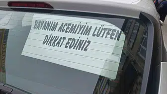 Ordu trafiğinde acemi sürücüden korna isyanı
