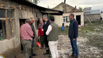 Diyadin’de yağış sonrası yaralar sarılıyor