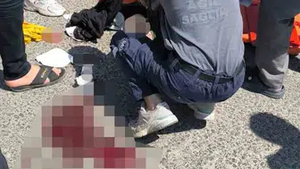 Nusaybin'de motosikletten düşen kadın yaşam savaşı veriyor