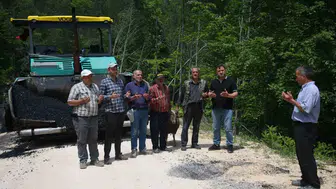 Kastamonulu köylülerin asfalt sevinci kurban kestirdi