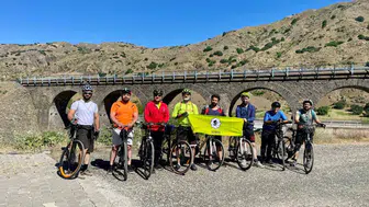 Kovancılar bisikletlileri Palu yolunda 50 kilometre pedal çevirdi