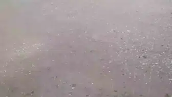 Edirne sınırında aniden bastıran dolu hayatı durma noktasına getirdi