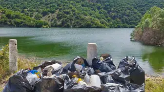 Özburun Göleti’nde balıkçılar kolları sıvadı