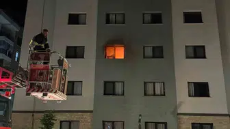 Adıyaman'da apartman dairesinde yangın paniği