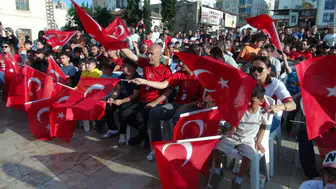 Kilis meydanında milli heyecan doruğa ulaştı