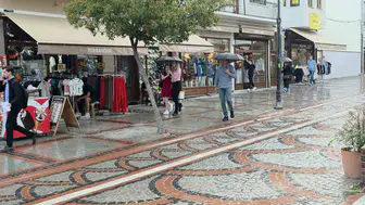 Edirne sıcaktan bunalınca yağmuru fırsata çevirdi