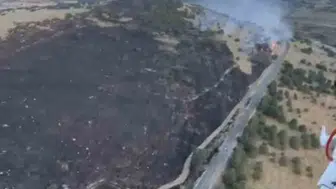 Balıkesir İbirler’de alevler rüzgarla yayıldı