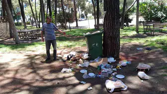 Aydınlıların serinleme durağı bir gecede çöplüğe döndü
