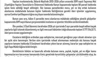 Elazığ’da mera arazisine kaçak yapı kuranlara ağır fatura