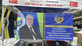 Muğla sokaklarında Aziz Yıldırım için lokma hayrı
