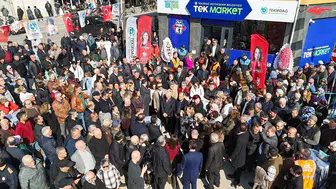 Tekirdağlıların bütçesini rahatlatan TEK Market projesi büyüyor