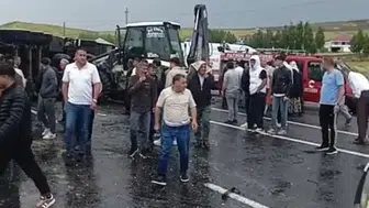 Patnos yolunda tır dehşeti