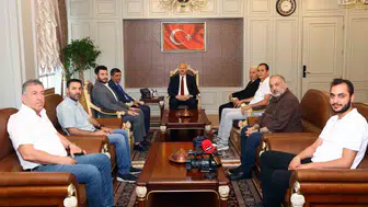 Adıyaman basını yeni Vali Abdullah Küçük ile bir araya geldi