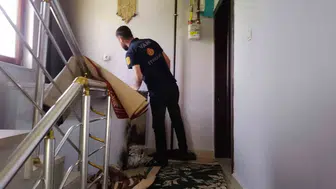 Van'da bir ev alevlere teslim oldu
