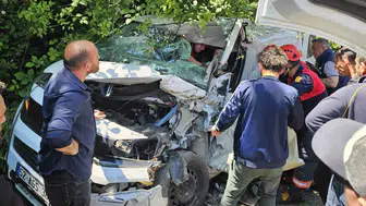 Ordu Ünye yolunda ağır trafik kazası