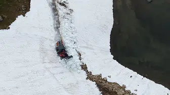 Rize’de haziran ayında kış manzarası sona erdi