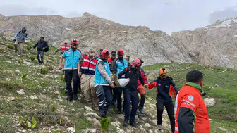 Pülümür dağlarında beş saatlik yaşam mücadelesi