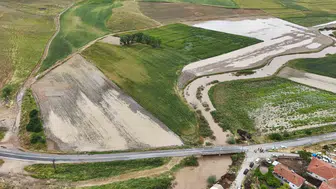 Yozgat'ta dolu ve sel 5 bin dönüm araziyi vurdu