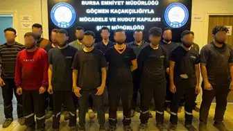 Bursa'da kaçak göçmenleri çalıştıran organizatörlere operasyon