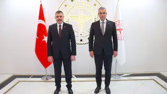 İki bakan 112 Acil sistemi için masaya oturdu