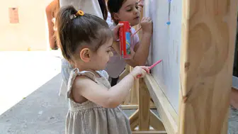 Manisalı çocuklar doğayı tuvallerine taşıdı