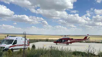 Kulu'da kalp krizi geçiren hasta için gökyüzü seferber oldu