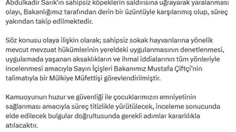 Şanlıurfa'da çocukları hedef alan köpek saldırısı için bakanlık devreye girdi