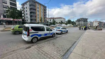 Samsun'da motosiklet kazası sürücüyü hastanelik etti