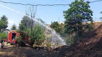 Siirt'te kaynak makinesi kıvılcımı otluk alanı ateşe verdi