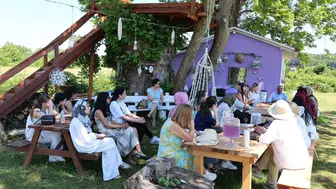 Sinop’ta lavanta tarlasında aromatik bitki eğitimi